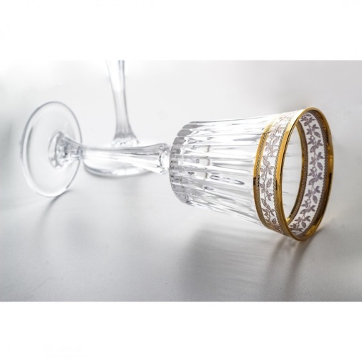 Bohemia Prestige - Pahare de vin rosu Venetto Aureo din Cristal Luxion 300 ml - Img 2
