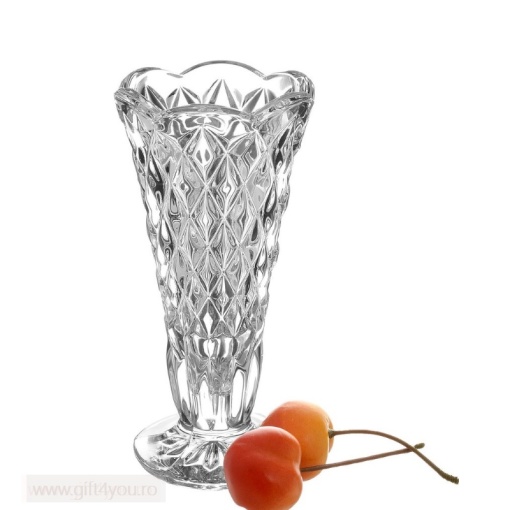Cristal Bohemia - Vaza mica de flori cu talpa Marsilia 12 cm - Img 3
