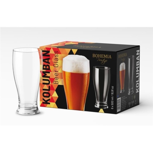 Bohemia Prestige - Pahare de bere Kolumban Cristalit 500 ml - Img 2