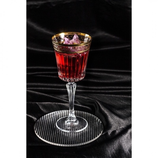 Bohemia Prestige - Pahare de vin alb Venetto Aureo din Cristal Luxion 230 ml - Img 4