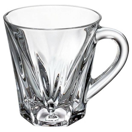 Cristal Bohemia - Set cafea 6 cesti Cassiopea 120 ml - Img 2
