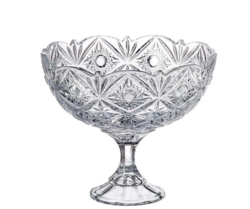 Cristalit Bohemia - Bol tip fructiera pe piedestal 22 cm Mirabella - Img 3