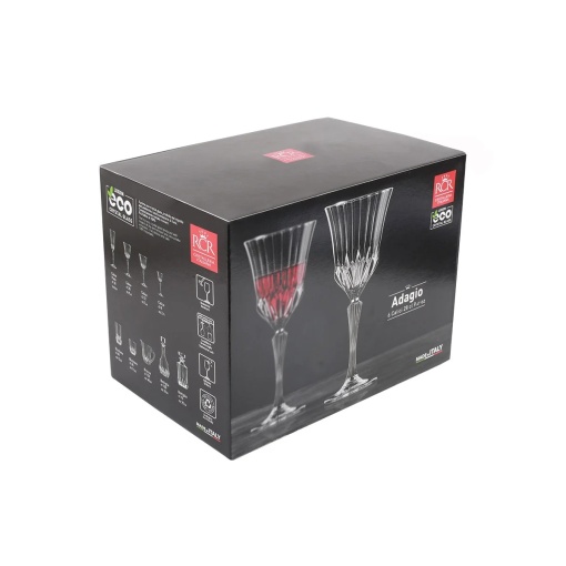 Pahare de vin alb Agape din Cristal Luxion 220 ml - Img 6