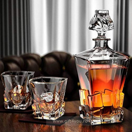 Cristalit Bohemia - 6 pahare de whisky Iceberg - Img 5
