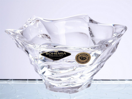 Cristal Bohemia - Platou adanc tip Fructiera Elisee alb 30 cm