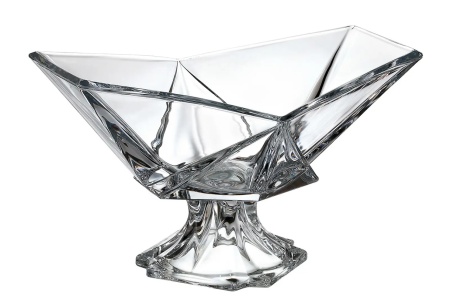 Cristal Bohemia - Fructiera pe picior Cassiopea 33,5 cm - Img 2