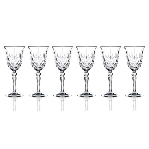 Pahare de vin alb La Scala din Cristal 210 ml - Img 3