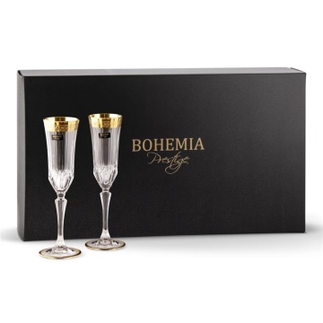 Bohemia Prestige - Pahare de sampanie Agape Mirador din Cristal Luxion 180 ml