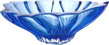 Cristal Bohemia - Platou 33 cm Primavera Albastru