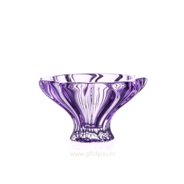 Cristal Bohemia - Set 6 Cupe de inghetata colorate cu picior Primavera 15 cm - Img 5