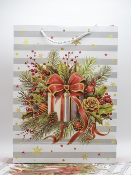 Punga de cadou Craciun Present 40 x 30 x 12 cm