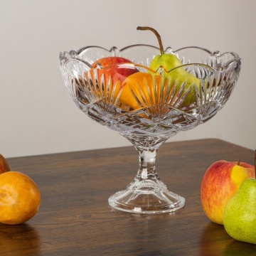 Cristal Bohemia - Bol tip fructiera pe piedestal 22 cm Cabaret
