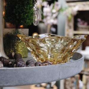 Cristal Bohemia - Bol Zefir Chihlimbar 21 cm