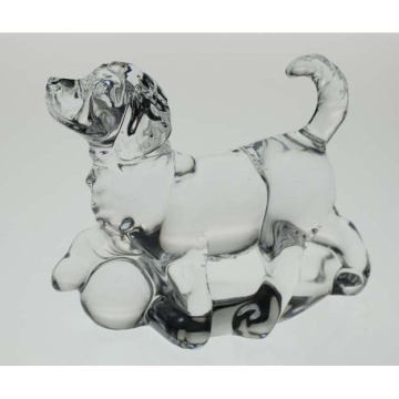 Cristal Bohemia - Figurina caine 13,6 cm - Img 2