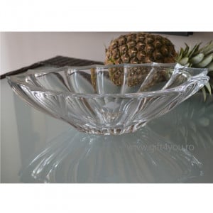 Cristal Bohemia - Platou oval tip fructiera 36,5 cm Primavera