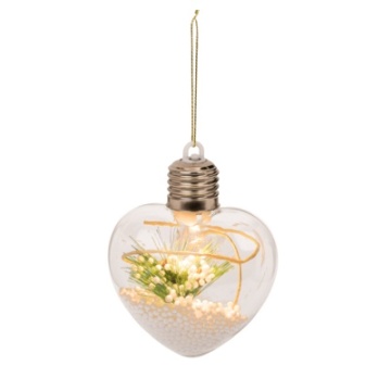 Glob de Zapada cu LED - Decor Pentru Brad Craciun - Inima