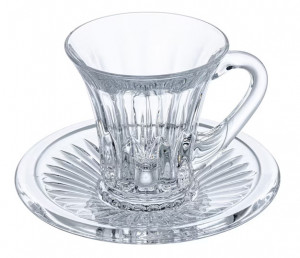 Set 6 Cesti de cafea cu farfurioare Princess Cristalit Bohemia - Img 2