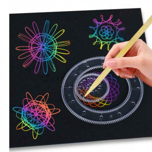 Spirograph – Set de sabloane pentru desen geometric creativ