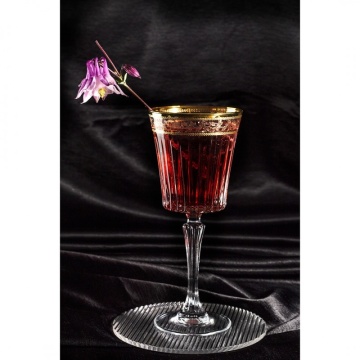 Bohemia Prestige - Pahare de vin rosu Venetto Aureo din Cristal Luxion 300 ml - Img 5