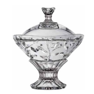Bohemia Prestige - Set Bol cu capac 18 cm si 4 Cupe desert Olivo 13,5 cm - Img 3