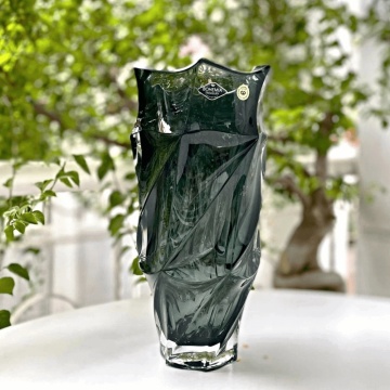 Cadou Cristal Bohemia - Set Vaza si platou Elisee Fumuriu - Img 3