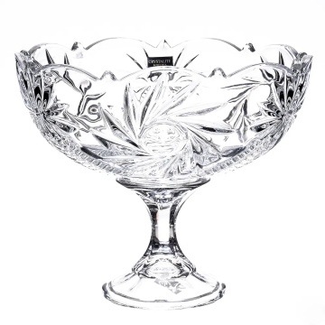 Cristalit Bohemia - Bol tip fructiera pe piedestal 22 cm Crown - Img 2