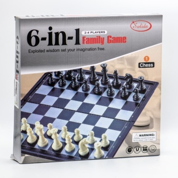 Joc 6 in 1: Sah, Table, Dame, Nu te supara frate, Sus-Jos, Scrisch