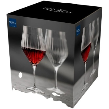 Pahare de vin rosu Venetto New din Cristal 650 ml