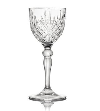 Set Decantor si 6 Pahare de lichior, sherry La Scala din Cristalit Luxion - Img 2