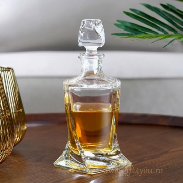 Cristal Bohemia - Decantor whisky Twister 850 ml
