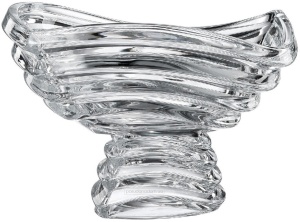 Cristal Bohemia - Fructiera Summer Wave cu picior 30,5 cm - Img 2