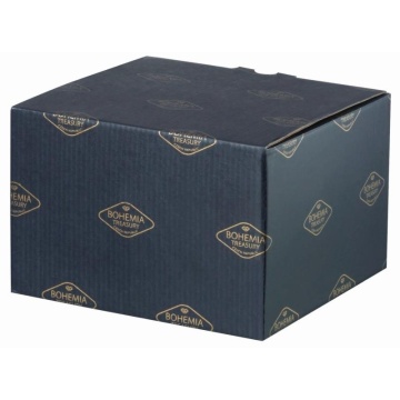 Cristal Bohemia - Platou intins cu picior 35 cm Zefir alb - Img 4