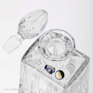 Cristal Bohemia - Set 7 piese Decantor de whisky + 6 pahare Nobilis - Img 6