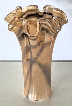 Vaza din sticla de Murano Arcadia Caramel medie H27 Ø18 cm