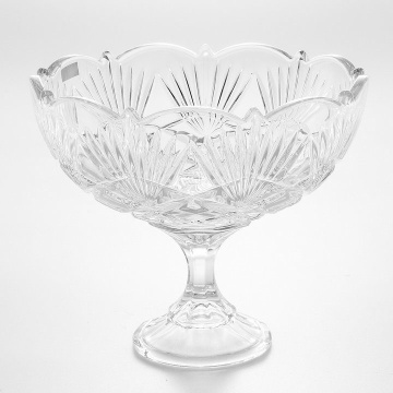 Cristal Bohemia - Bol tip fructiera pe piedestal 22 cm Cabaret