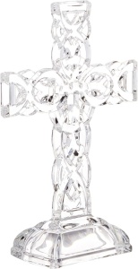 Cristal Bohemia - Cruce model impletit 27 cm - Img 3