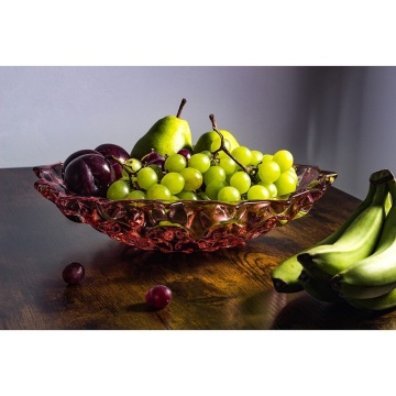 Cristal Bohemia - Platou intins 35 cm Zefir roz - Img 5