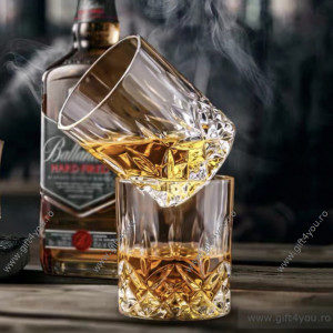 Cristal Bohemia - Set 7 piese Decantor de whisky + 6 pahare Nobilis - Img 3