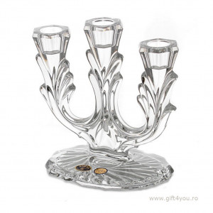 Cristal Bohemia - Suport de lumanari cu 3 brate Primavera