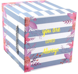Cutie cadou Blue stripes