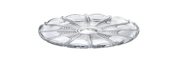 Cristal Bohemia - Platou intins 31 cm pentru tort sau tava pentru prajituri Carusel