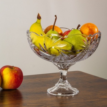 Cristalit Bohemia - Bol tip fructiera pe piedestal 22 cm Crown