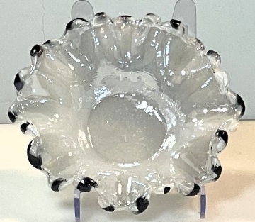 Platou din sticla de Murano Equina Pinto Ø25 H13 cm