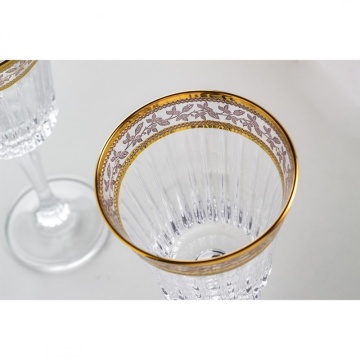 Bohemia Prestige - Pahare de vin rosu Venetto Aureo din Cristal Luxion 300 ml - Img 3