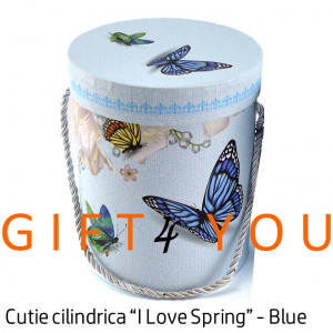 Cutie cadou “I Love Spring” - Blue