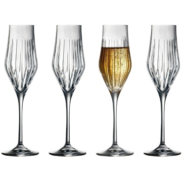 Pahare de sampanie Venetto New din Cristal 230 ml