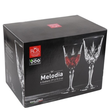 Pahare de vin rosu La Scala din Cristal 280 ml - Img 6