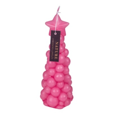 Set 3 lumanari decorative Brad de Craciun – Design modern Bubble - Img 2