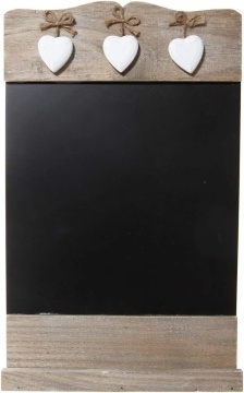 Tabla de scris pentru mesaje cu inimioare 24x39 cm - Img 3