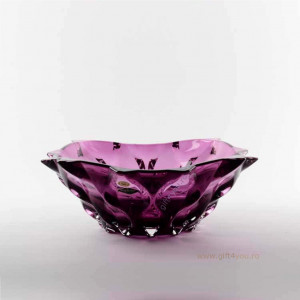 Cristal Bohemia - Platou 21 cm Zefir amethist
